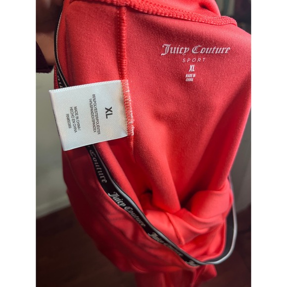 Juicy Couture Sport Leggings in the color Coral. Size: XL - Picture 4 of 4